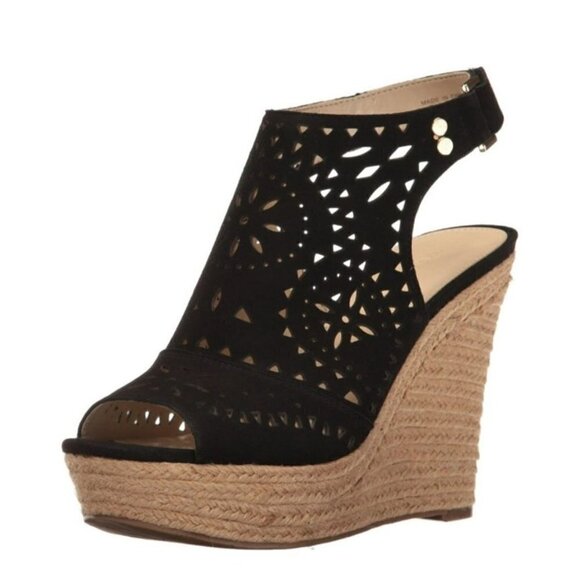 Marc Fisher Harlea Leather Peeptoe Platform Sandals Size 8.5M - Picture 3 of 11